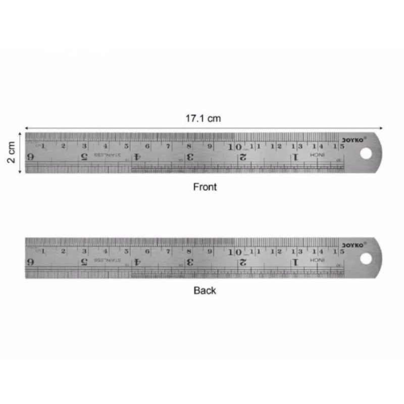

Penggaris Besi Joyko 15 Cm (1pcs)