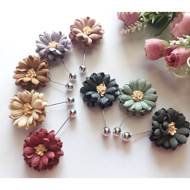 Tuspin Bunga Matahari /Tuspin Hijab Terbaru Murah premium / zahwa gallery