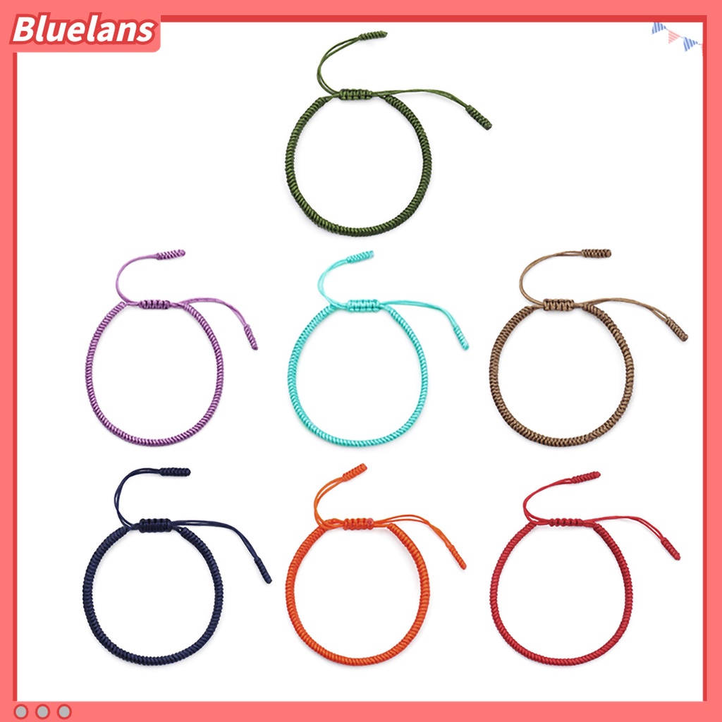 Gelang Tali Kepang Handmade Warna Polos Untuk Unisex