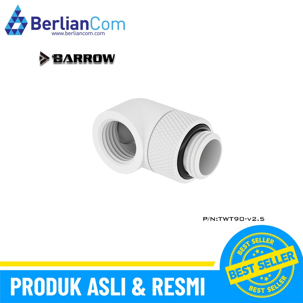 BARROW TWT90-V2.5 90° Rotary M-F G1/4 Fitting - White