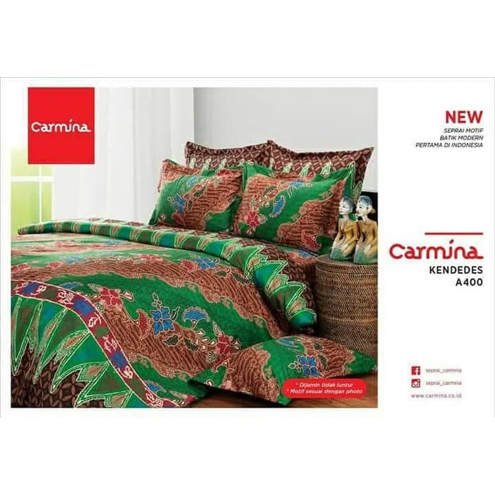 READY SPREI BATIK CARMINA - KENDEDES UKURAN 180X200 RUMBAI