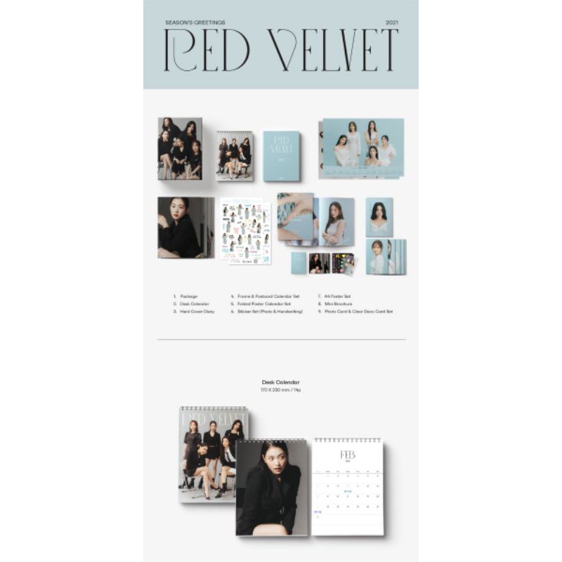 [PELUNASAN] Red Velvet SEASON GREETINGS 2021 season's seasons greeting sg wendy ktown4u pc benefit