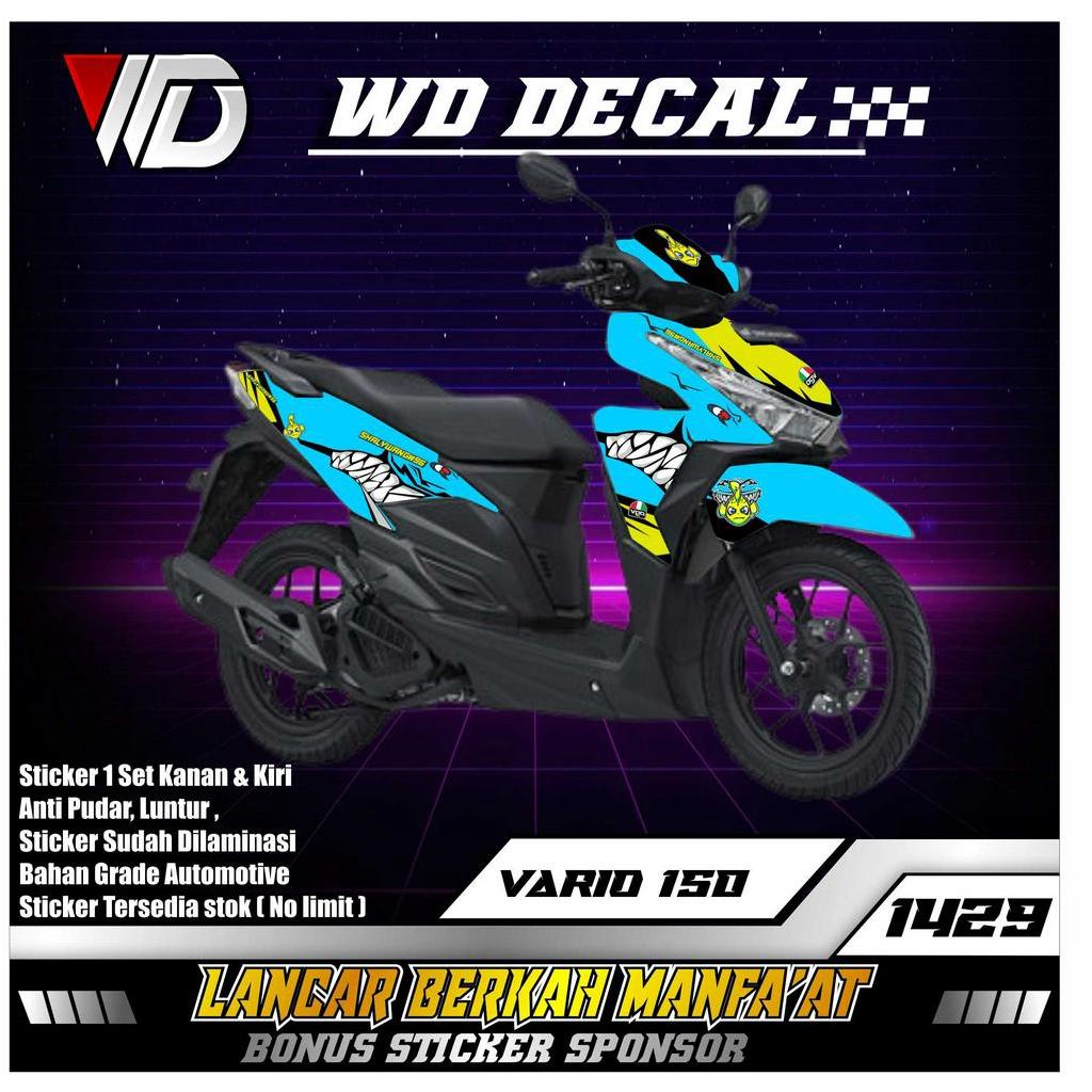 01429 DECAL STICKER SEPEDA MOTOR HONDA VARIO 125 LED