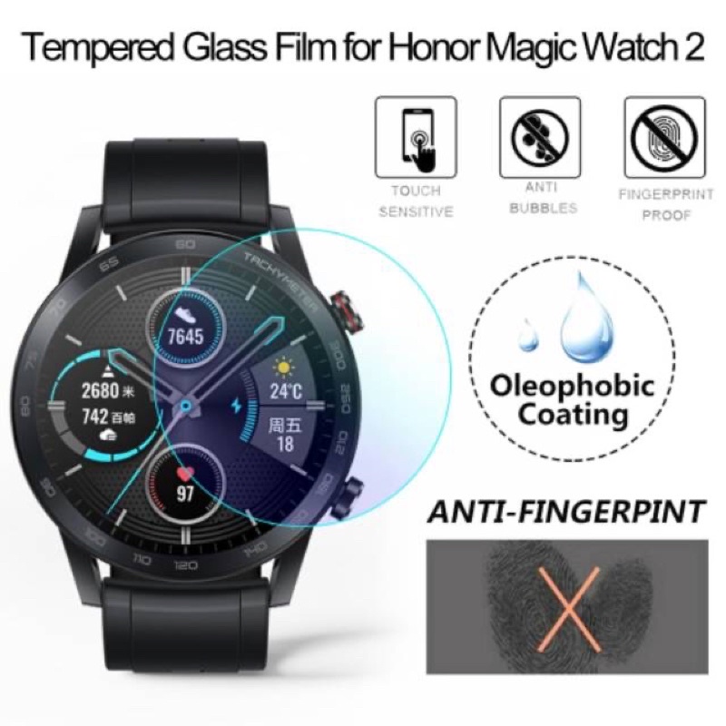 TEMPER GLASS HONOR MAGIC WATCH 46 MM HUAWEI WATCH GT2 46MM ANTI GORES