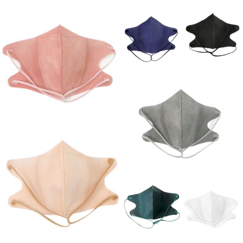 50PCS MASKER DUCKBILL HIJAB HEADLOOP DEWASA 1W MONOCROME 3PLY TALI WARNA NUDE DUSTY PINK PEACH SALEM