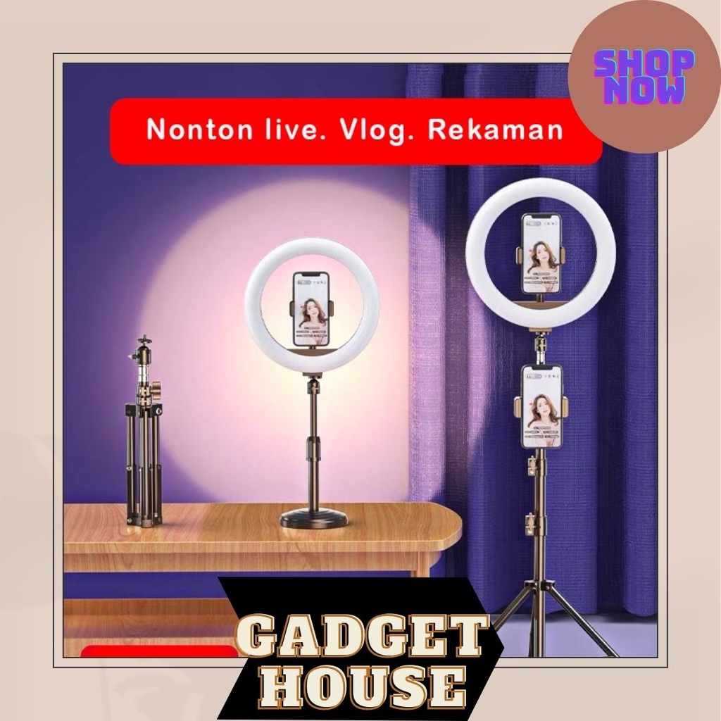 Jual Ringlight / Tripod Selfie/ Tripod Tiktok / LIVE STREAMING Shopee