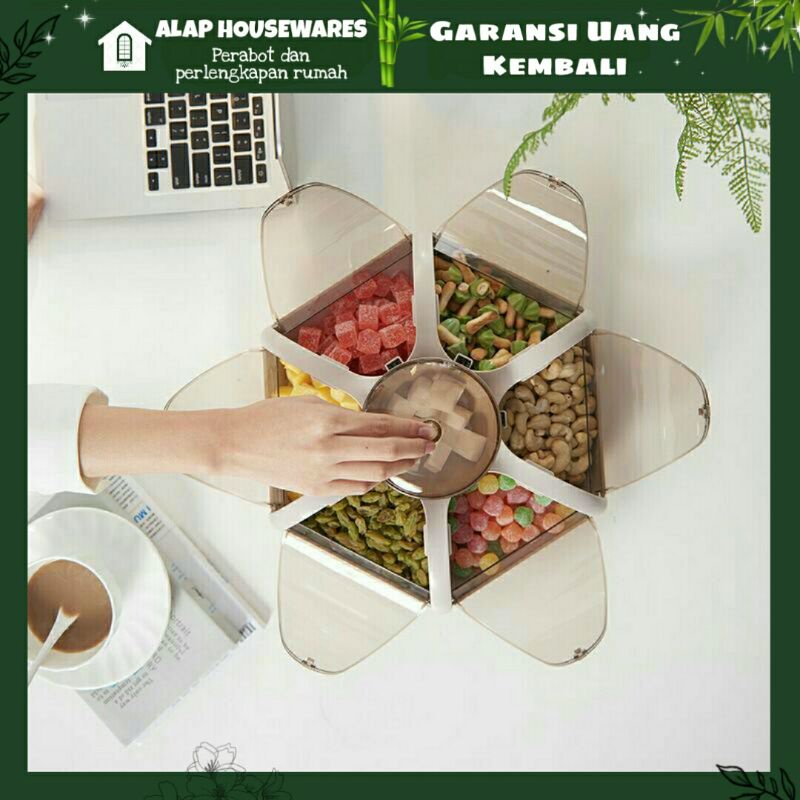 A33 Toples Elegan Unik Tempat Wadah Kotak Penyimpanan Plastik Serbaguna Cemilan Transparan Makanan J