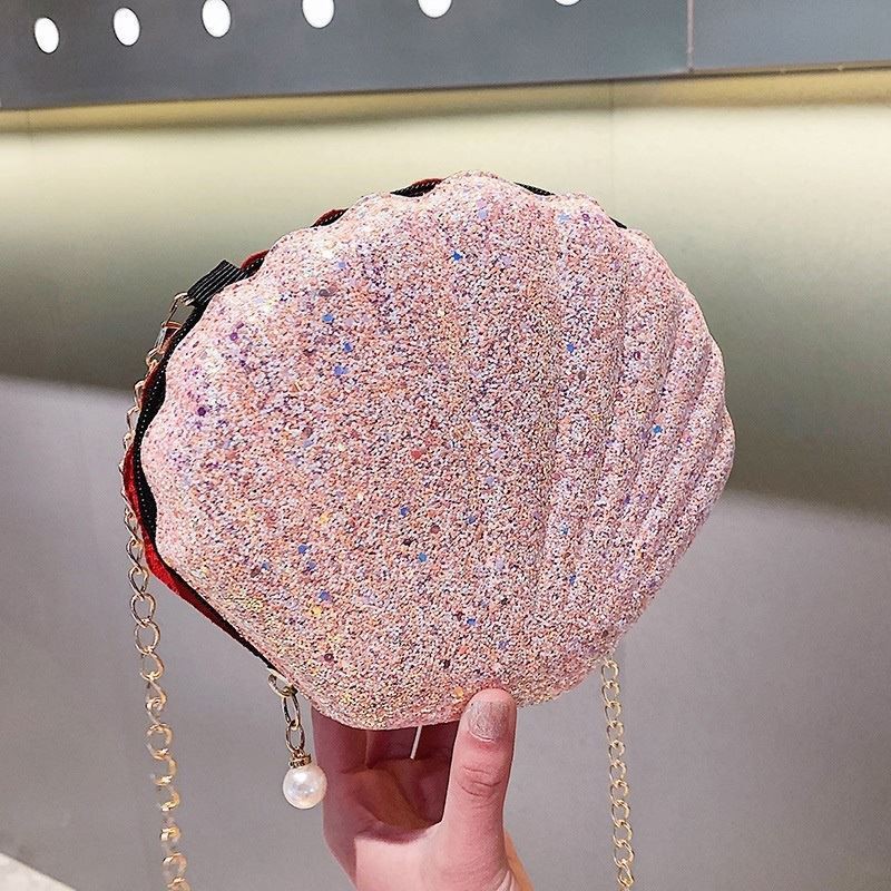 JTF 1943 RISCE TAS CLUTCH PESTA MODEL SCALLOP KERANG GLITTER IMPORT WANITA CEWEK PEREMPUAN JAKARTA