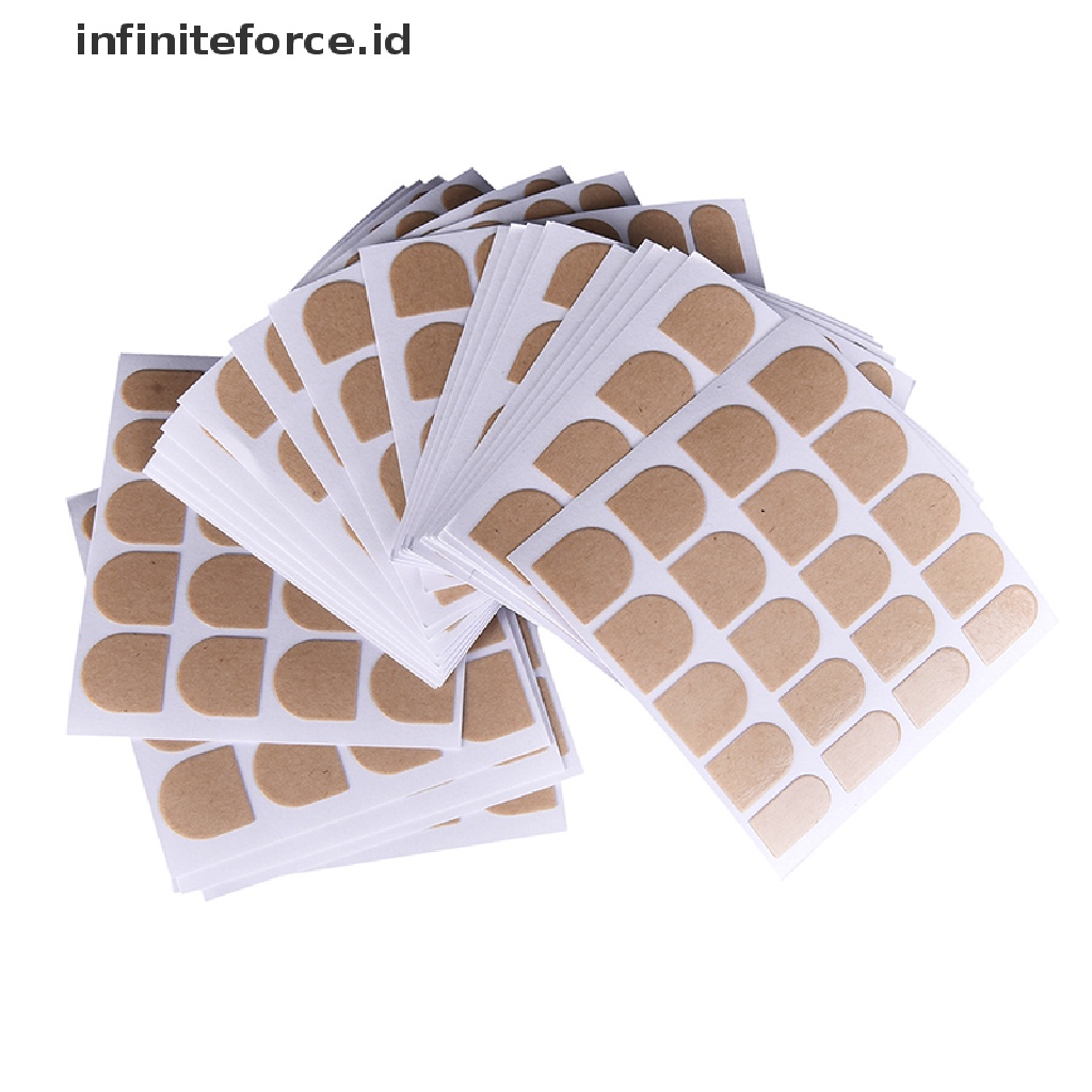 Infiniteforce.id 5 Lembar Stiker Kuku Palsu Dua Sisi Untuk Nail Art Wanita DIY