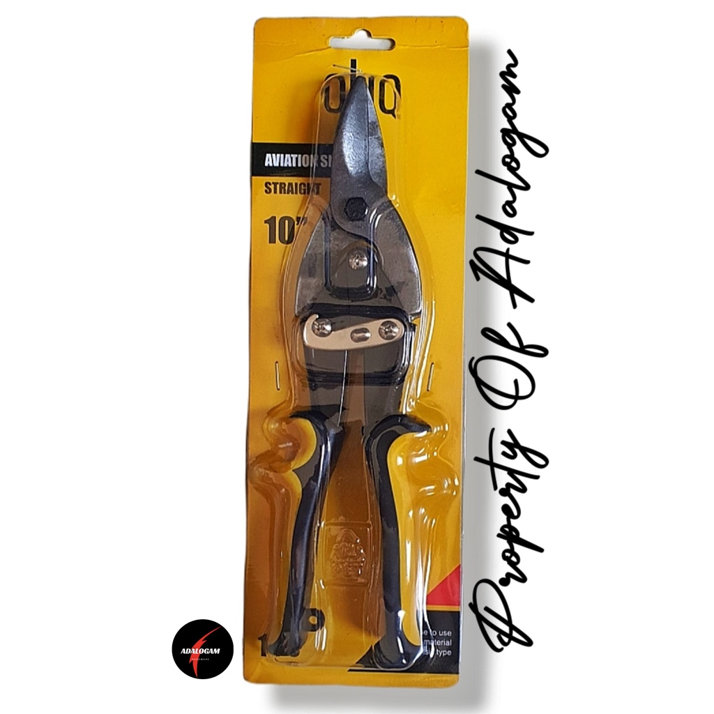 OLIQ Gunting Seng Baja Ringan Holo 10 Inch - Aviation Tin Snip Lurus