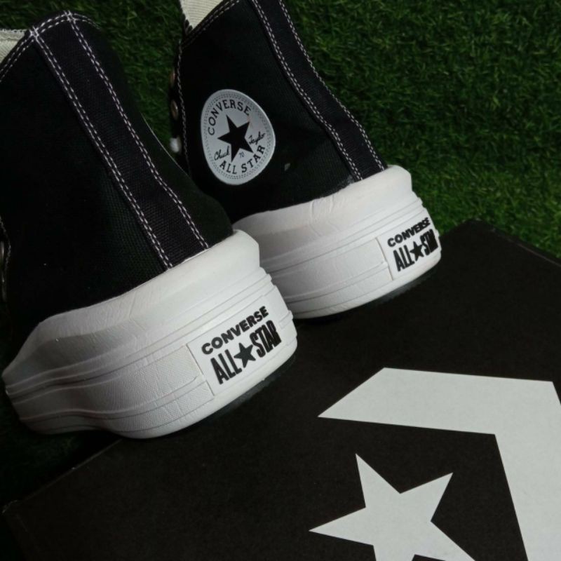 CONVERSE CHUCK TAYLOR ALL STAR MOVE HI PLATFORM BLACK WHITE