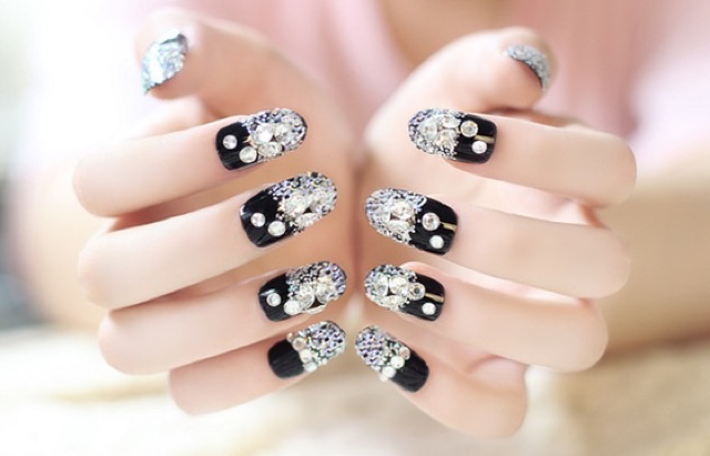 Kuku Palsu 【 B153， lem sticker 】Nikah Wedding False Nailart Pengantin Tangan