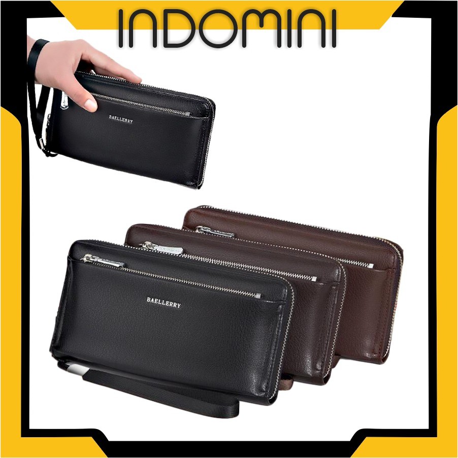 INDOMINI D040 DOMPET BAELLERRY PANJANG PRIA WANITA NEW FASHION ZIPPER HANDBAG IMPORT MURAH COD