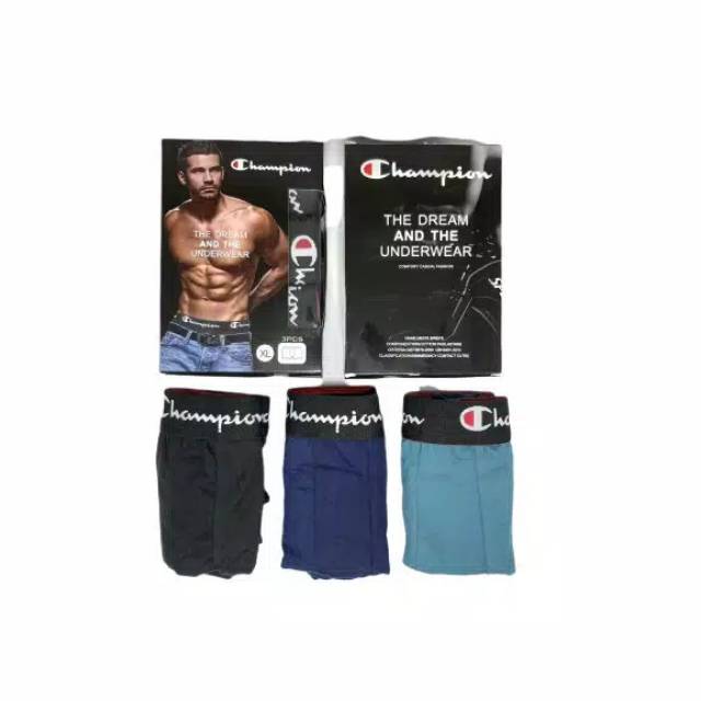 BOXER CHAMPION / CELANA DALAM COWOK / BOXER LAKI LAKI