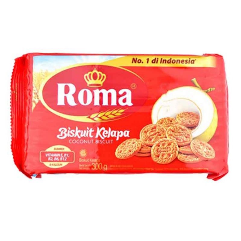 

ROMA Biskuit Kelapa 300 gr / BISKUIT / Cemilan