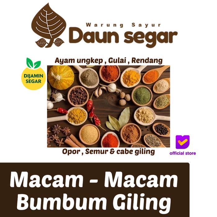 

Bumbum Giling Rendang gulai semur opor ayam goreng