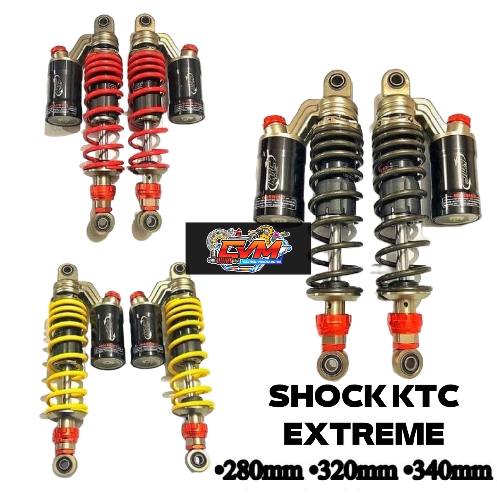 Shock Ktc Shockbreaker Ktc Extreme Shock Tabung 280 320 340 Jupiter,Vega,Fizr,Rx King,W175,Tiger,Megapro,Kharisma,Supra Dan Motor Lain Nya