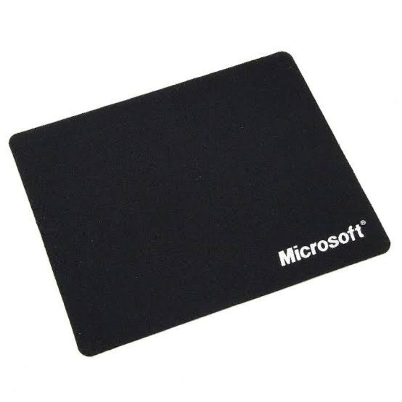 Mousepad Microsoft Polos Hitam / Mousepad Antislip Standar