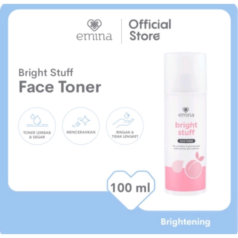 ❤SHASYA ❤ EMINA BRIGHT STUFF SERIES | PENCERAH EMINA TONER FACE WASH MOUSTURAIZING TUNE UP ACNE PRONE BEST SELLER