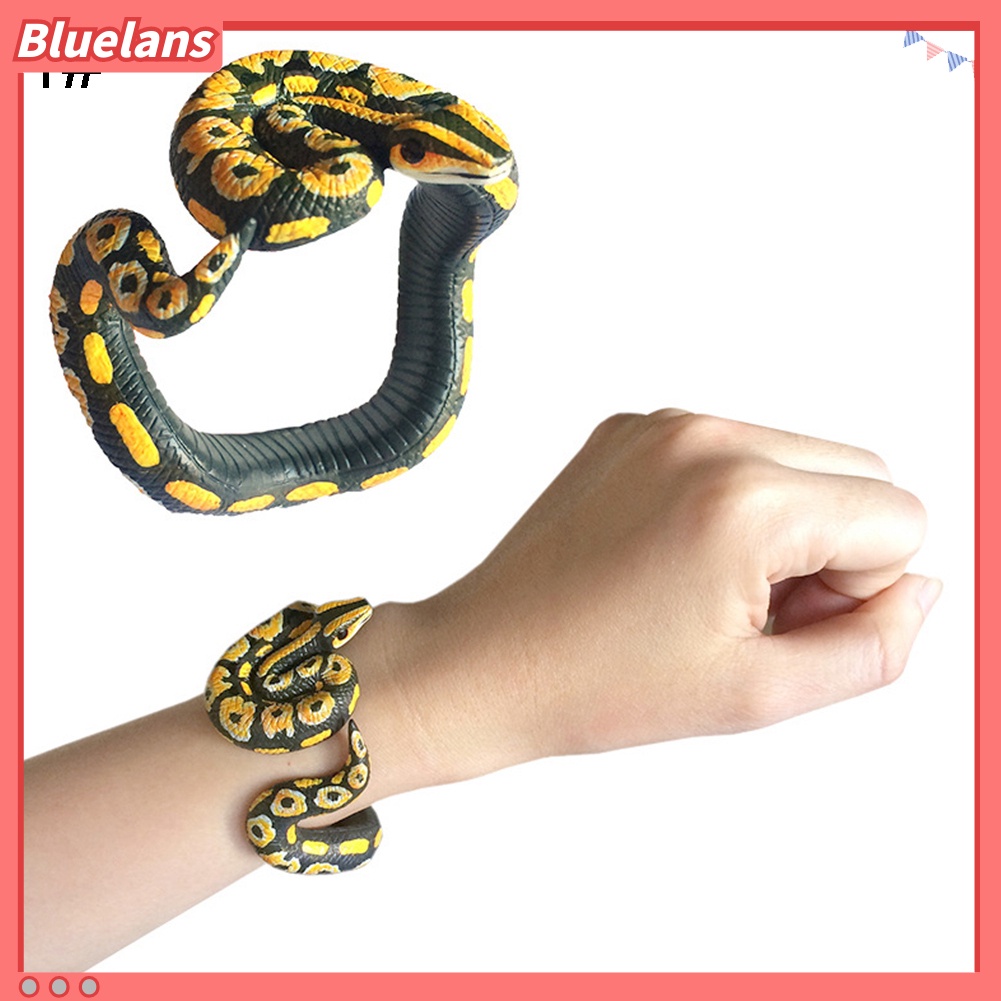 Mainan Gelang Ular Ular Python Bahan PVC Untuk Perlengkapan Pesta Halloween