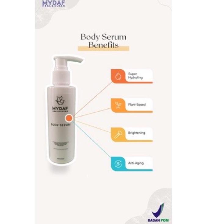 TERBAIK Mydaf Body Serum Whitening BPOM Lotion Collagen Mencerahkan Kulit ♥