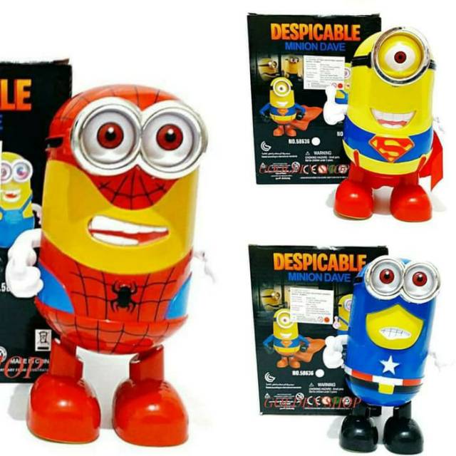 mainan dancing minion anak edukatif - mainan dancing minion avengers