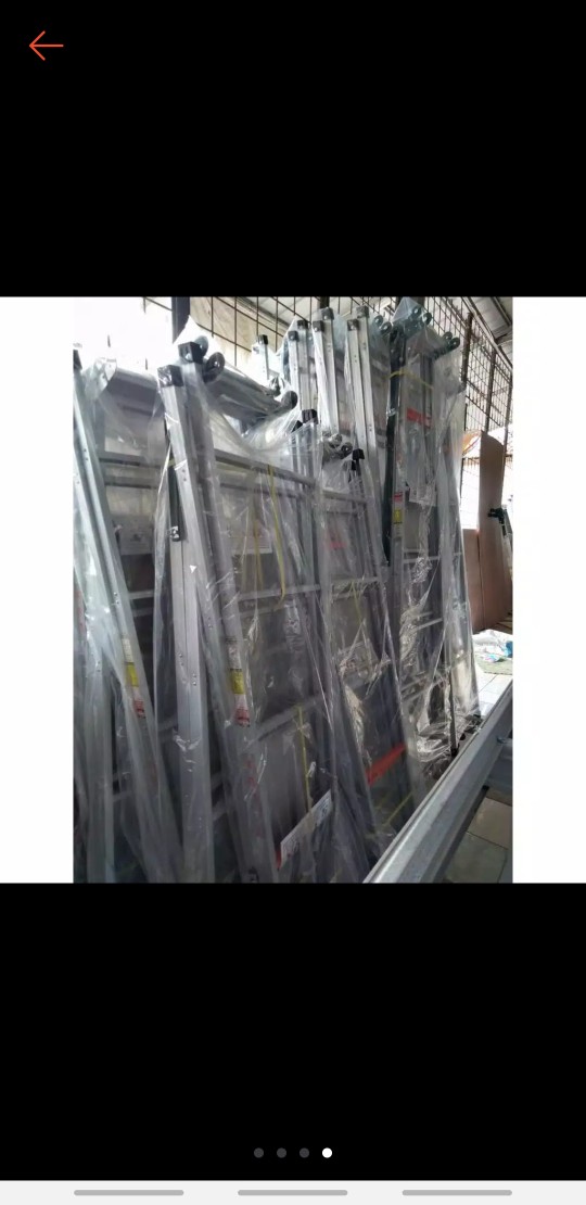 Khusus Grab / Go-send Tangga Lipat Alumunium Aluminium 2 Fungsi 150 Cm