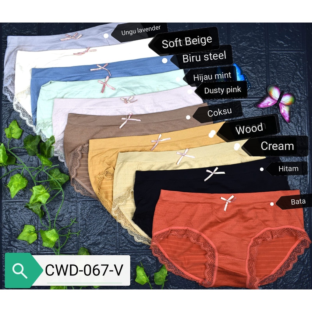 VC- Celana Dalam  / CD Wanita Dewasa Renda Sexy Cantik Bahan Rajut Premium High Quality Import All S