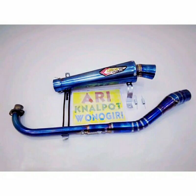knalpot crempie kidal bluemoon bebek kharisma Supra Jupiter Z Vega Shogun Supra