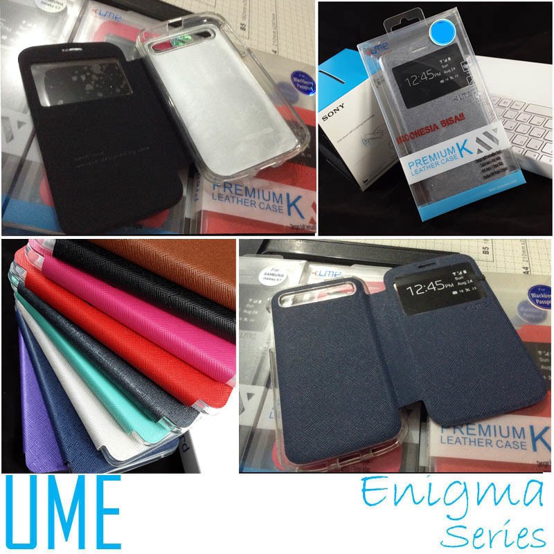 Ume Enigma Folio Flip View Window Case Blackberry Q20 Original