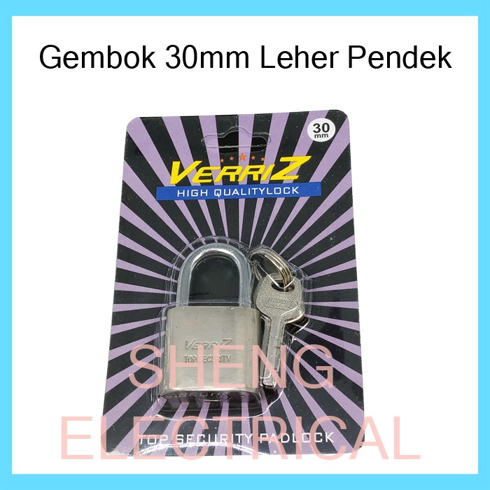 Gembok 30 mm Kunci  Pintu  Pagar Rumah Kamar Toko Gerbang  