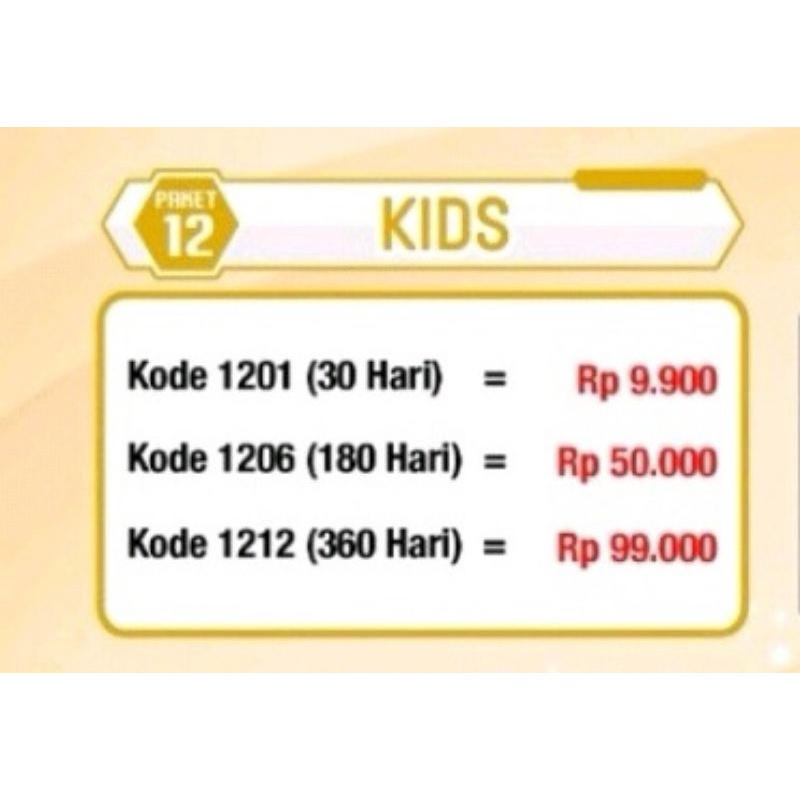 Paket Kids Nex Parabola
