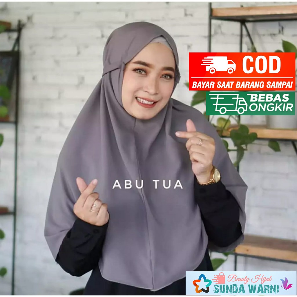 Jilbab Instan Bergo Amira Diamond Jumbo  - Kerudung Wanita-1