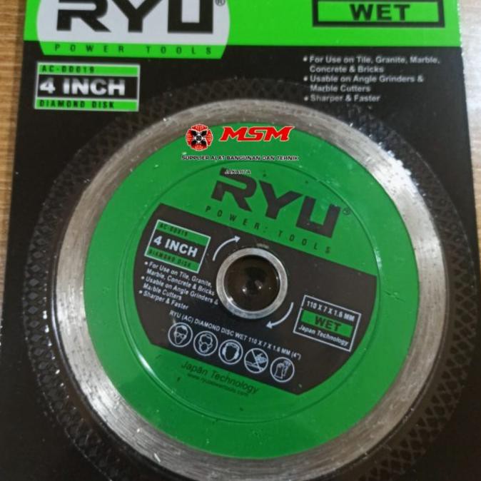 ✅Populer DIAMOND WHEEL WET CUTTING RYU TEKIRO MATA POTONG KERAMIK BASAH 4 INCH