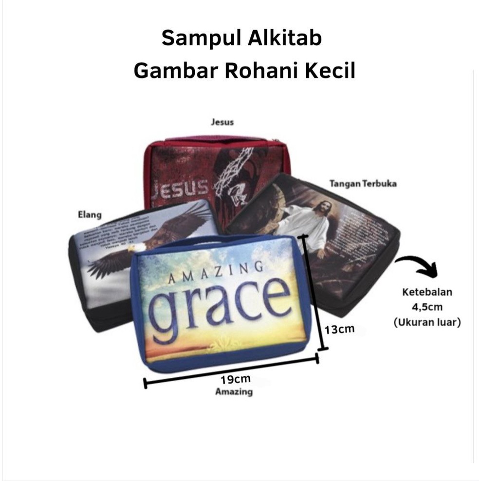 

Sampul Alkitab Gambar Rohani Kecil - Sampul Buku Alkitab - Tas Cover Alkitab Katolik