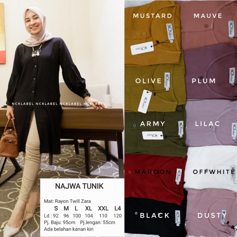 Najwa Tunik by NCK Label (Habis)