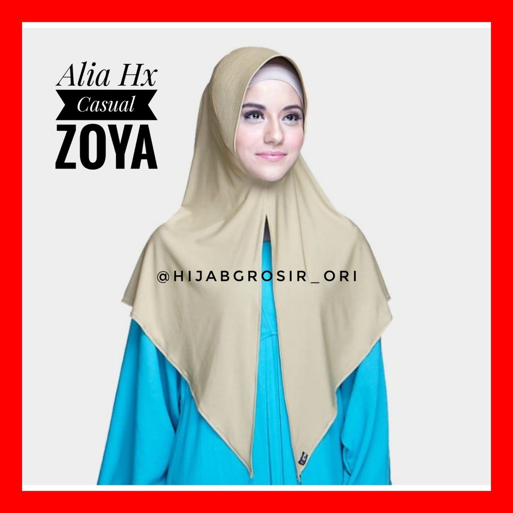 Alia HX Casual  jilbab instan zoya