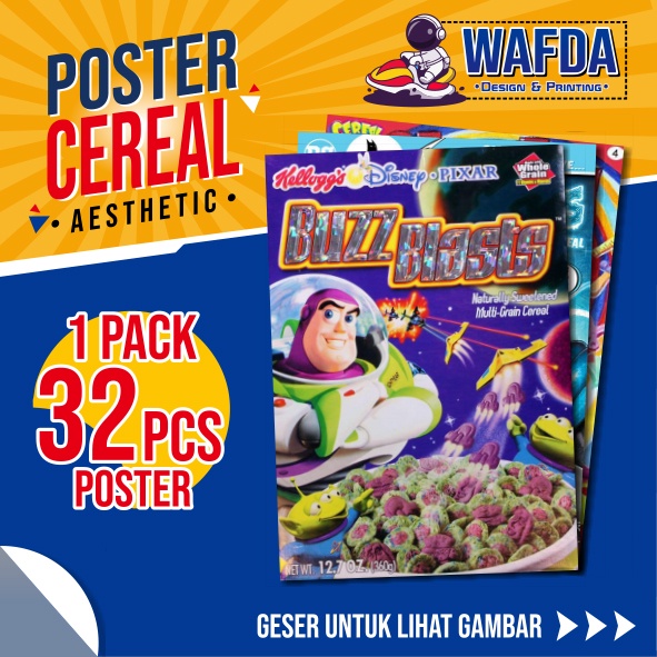 

POSTER CEREAL - IKLAN VINTAGE [A5-A4] - HIASAN DINDING AESTHETIC - CAFE - KAMAR - MURAH