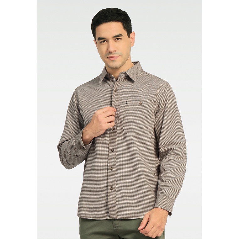 Kemeja MGEE Original Lengan Panjang Jason 007 Brown