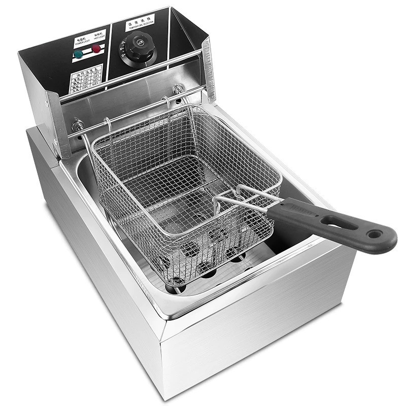 Mesin Penggorengan Electric Deep Fryers 6L 2500W - MH-81 - Silver