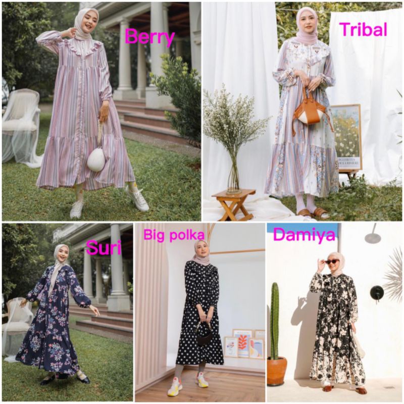 hayya dress by haideeorlin (hayya tribal, damiya, big polka, suri, berry)