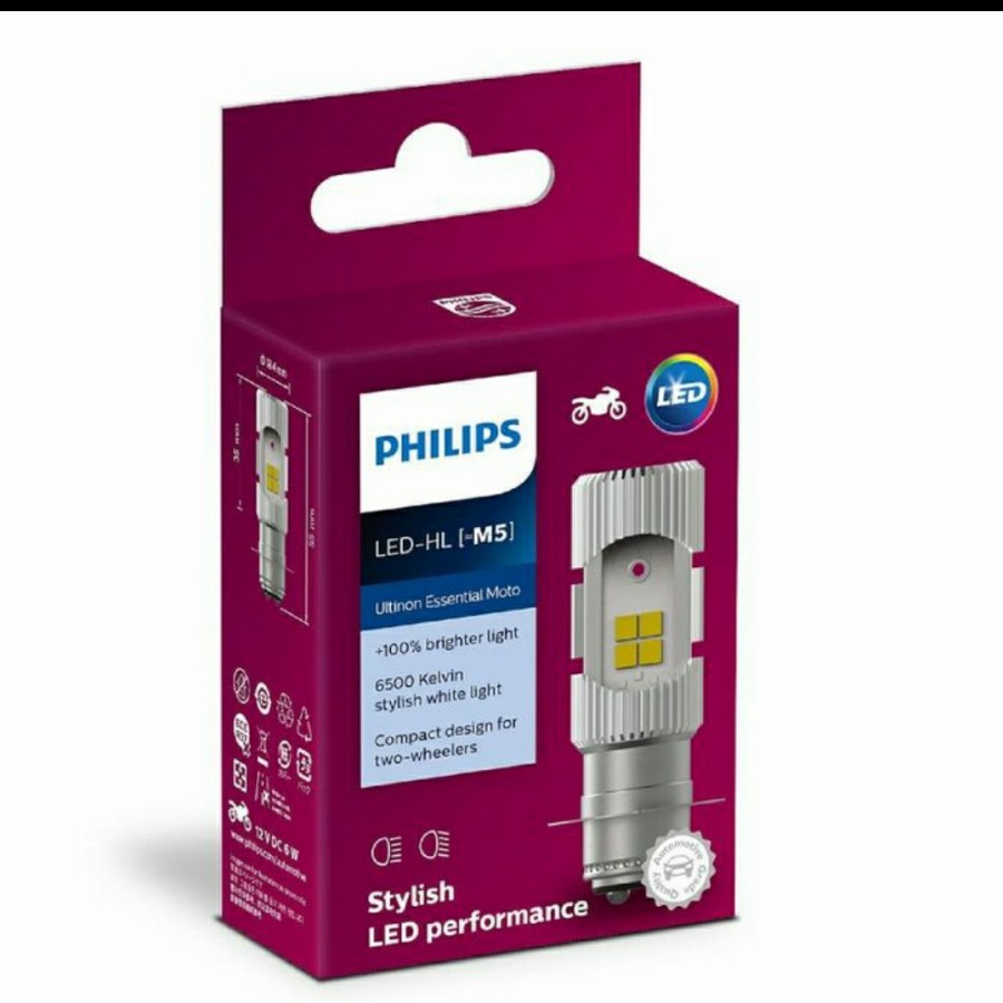 BOHLAM LAMPU DEPAN LED PHILIPS BEAT SATRIA FU VARIO JUPITER MX MIO