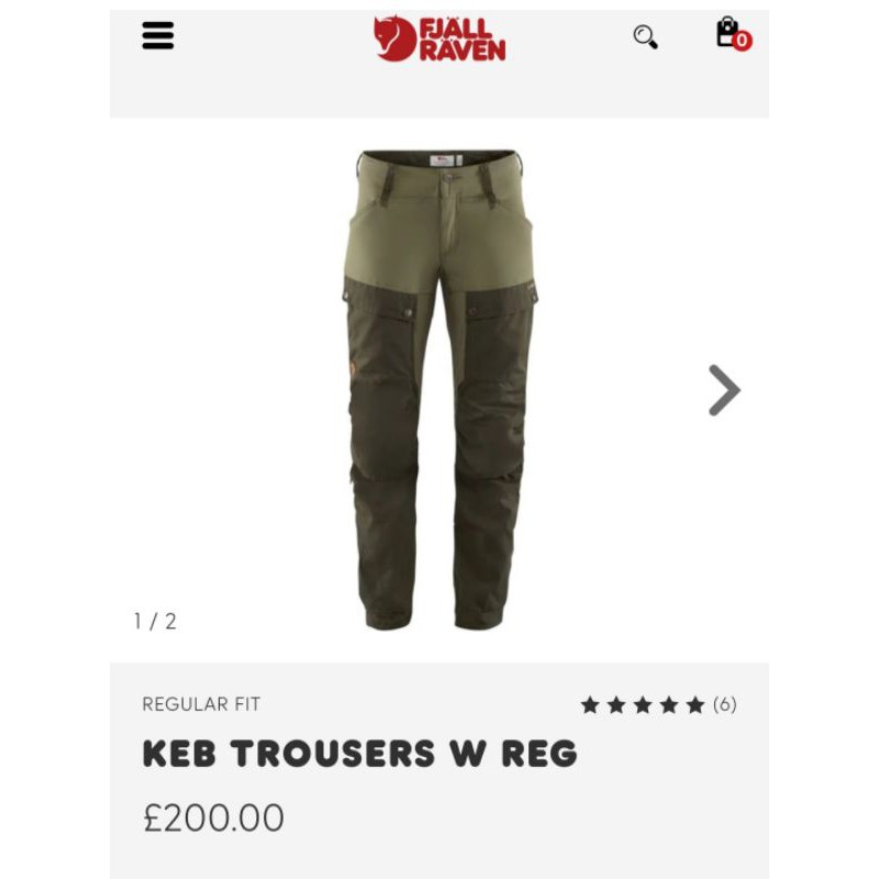 Celana Gunung Fjall Raven Keb Trousers W 89235S Size 28 Fjallraven Osprey Outdoor
