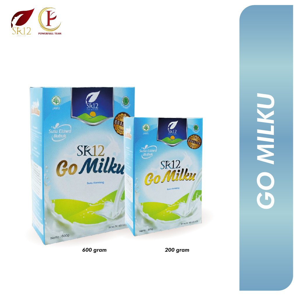 

SR12 Go Milku 600 g - Susu Kambing Etawa Bubuk Penggemuk Badan Alternatif Penderita Alergi Susu Sapi