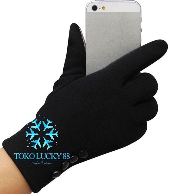 IMPORT MOLLAD Glove Kancing Sarung tangan thermal touchscreen Wanita Musim Dingin model Kancing Woman Glove Winter IMPORT