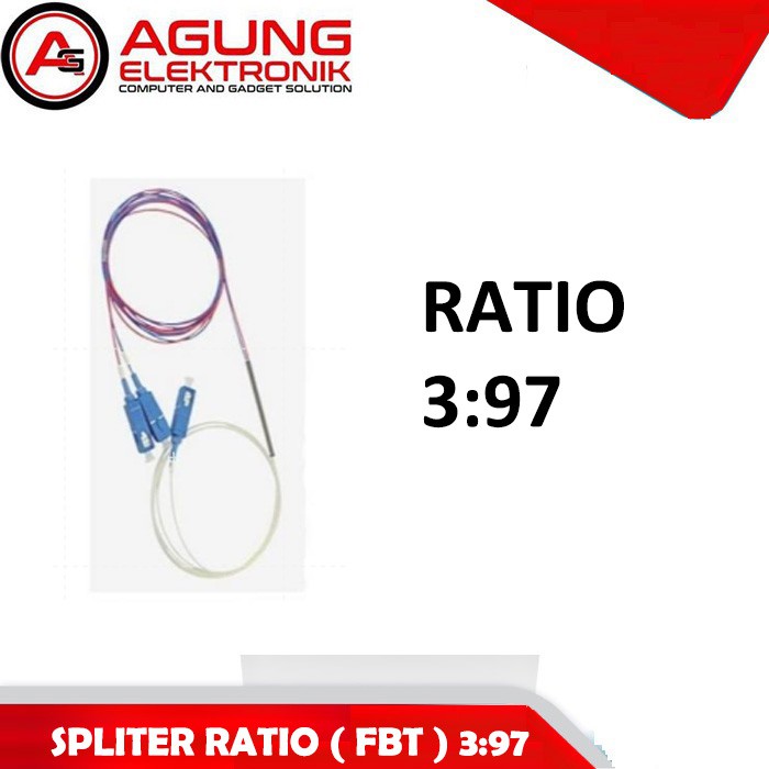 Splitter ratio 3:97 Three window/FBT spliter ratio/coupler rasio (UPC)