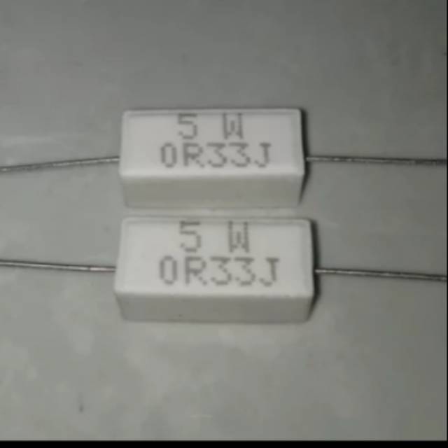 Resistor Kapur 0.33 Ohm 5 Watt  10pc