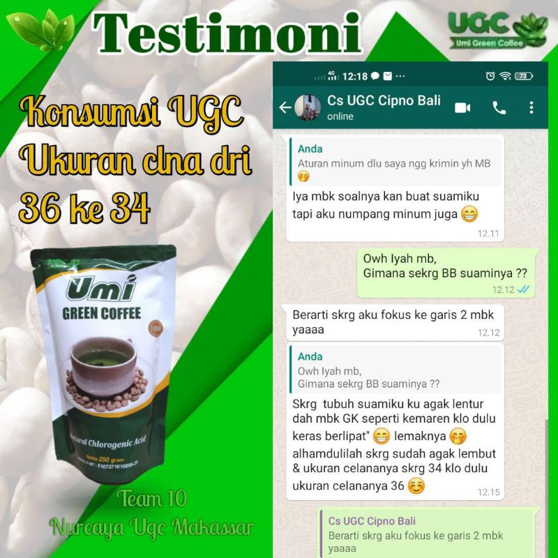 

minuman UMI GREEN COFFE