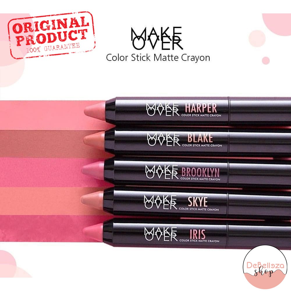 Jual Make Over Color Stick Matte Crayon Makeover Stik Crayon Indonesiashopee Indonesia 7619