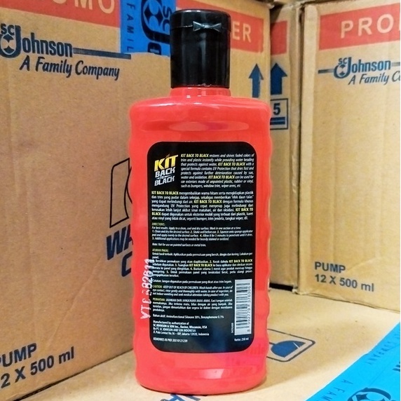 PENGHITAM PLASTIK DAN TRIM MOBIL KIT BACK TO BLACK 250 ML